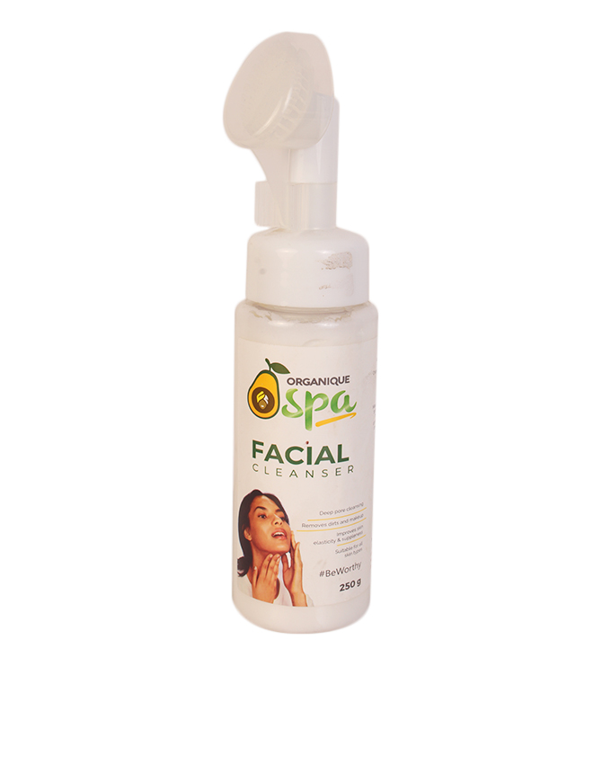 facial cleanser with brush
