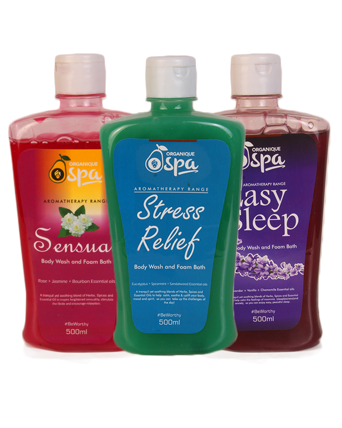 Aromatherapy shower gels